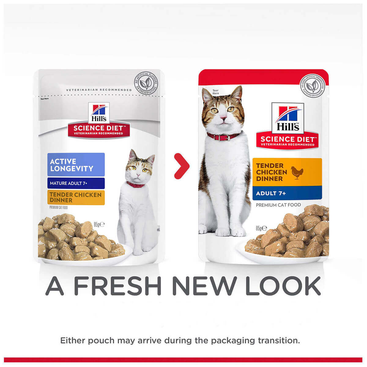 Hill's Science Diet 7+ Adult Chicken Pouches Wet Cat Food 85g