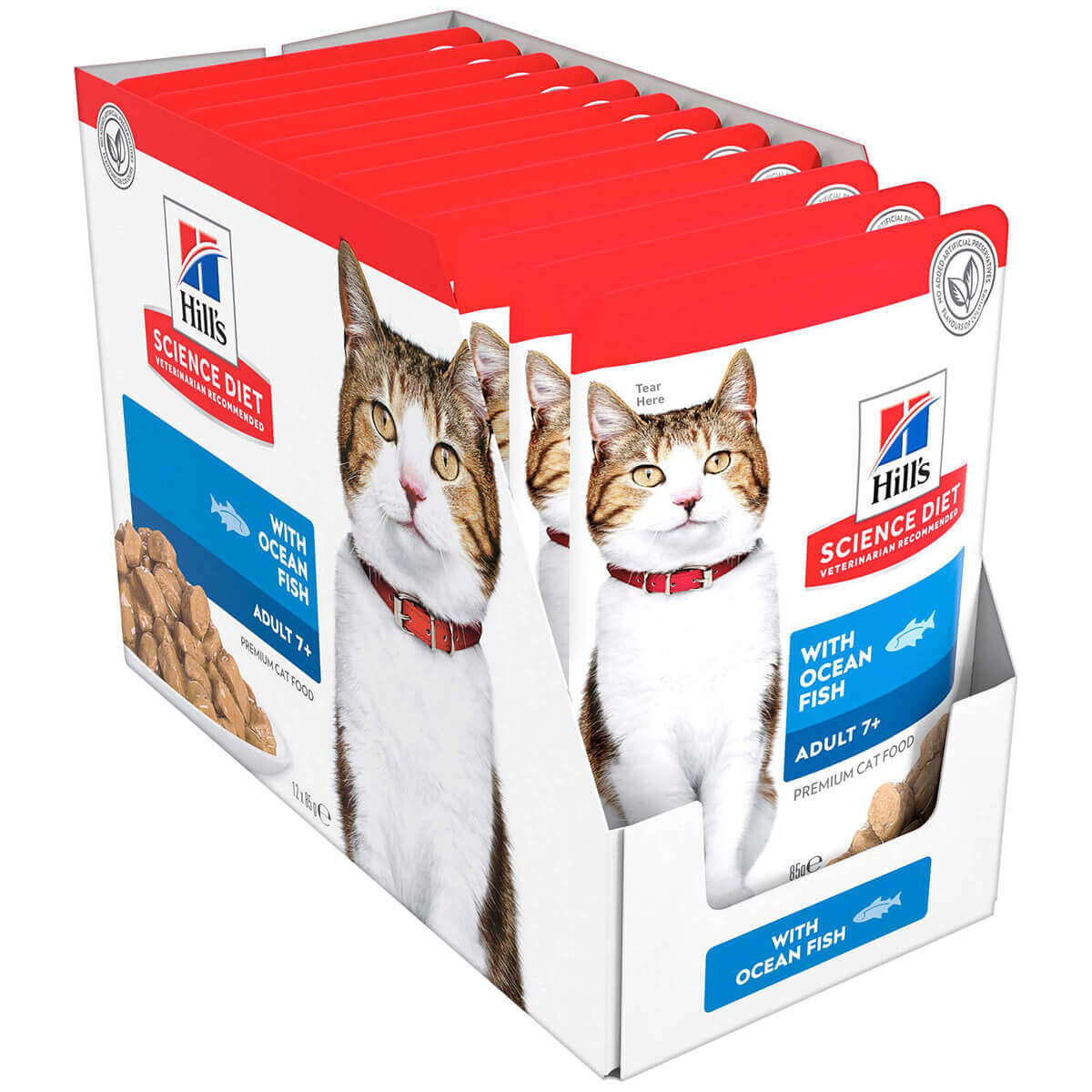 Hill's Science Diet 7+ Adult Ocean Fish Pouches Wet Cat Food 85g