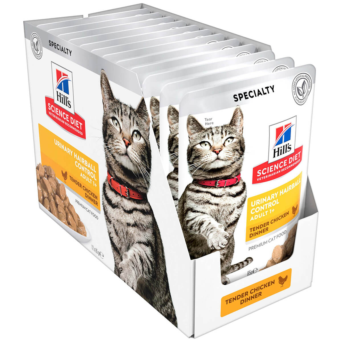 Hill's Science Diet Urinary Hairball Control Adult Chicken Wet Cat Food 85g