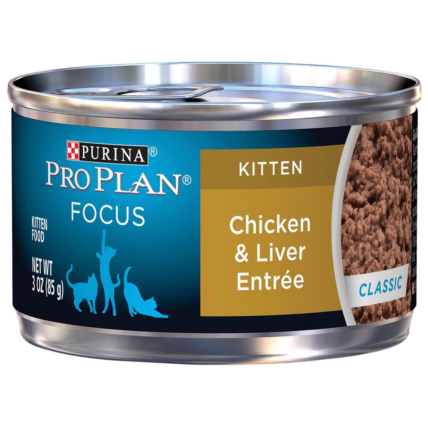 Pro Plan Focus Kitten Chicken & Liver Entree Classic Wet Cat Food