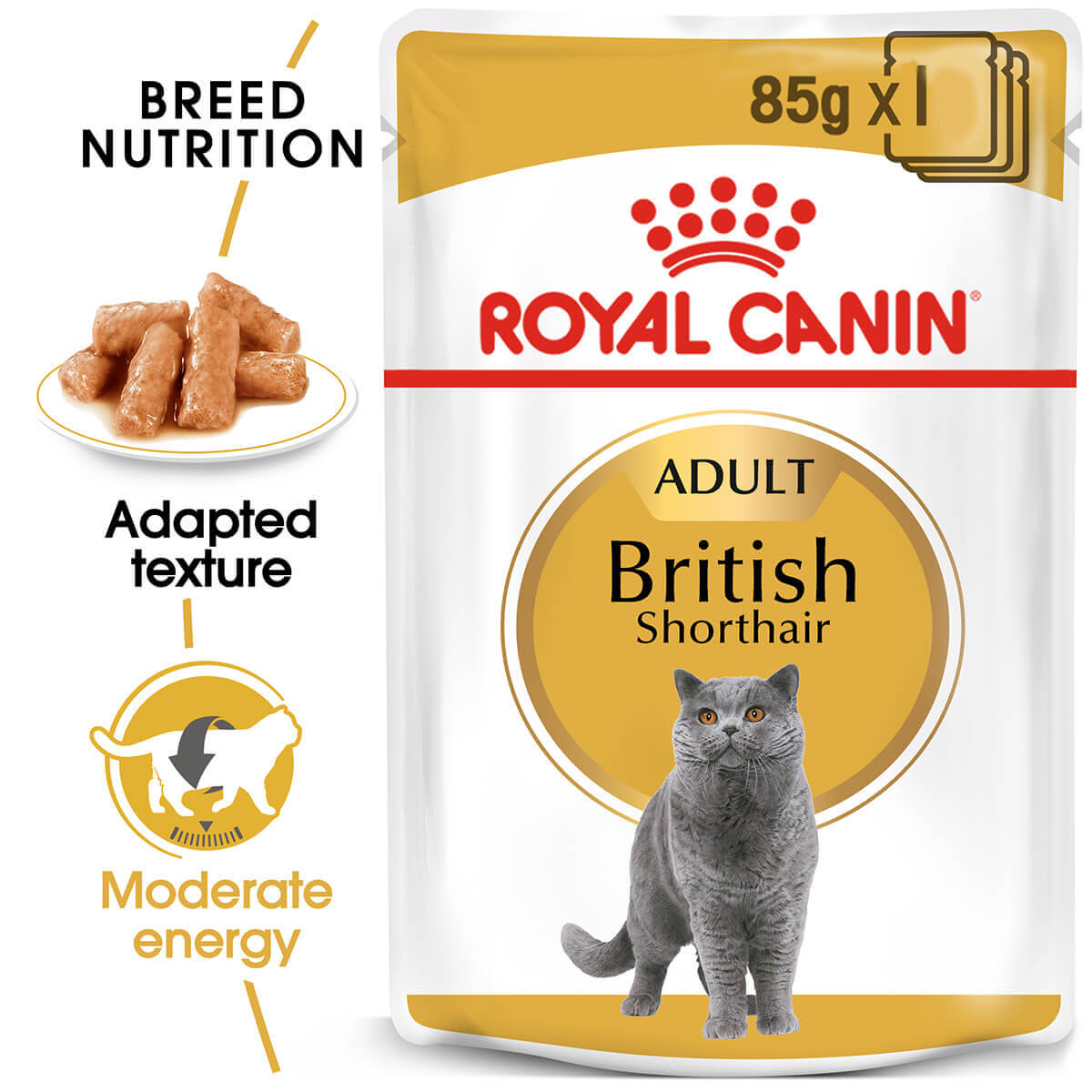 Royal Canin British Shorthair Adult In Gravy Wet Cat Food