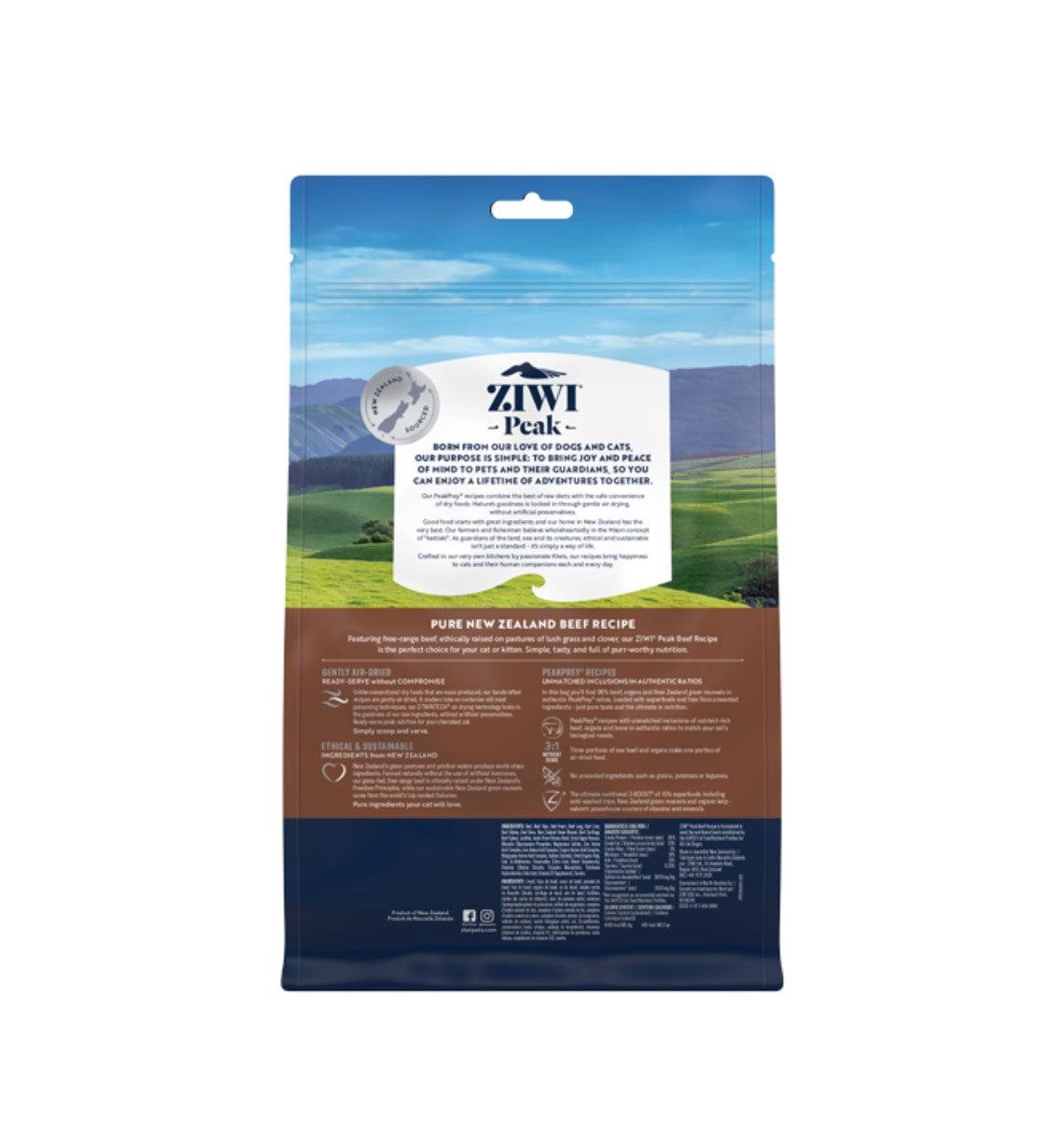 Ziwi Peak Air Dried Beef Recipe Dry Cat Food
