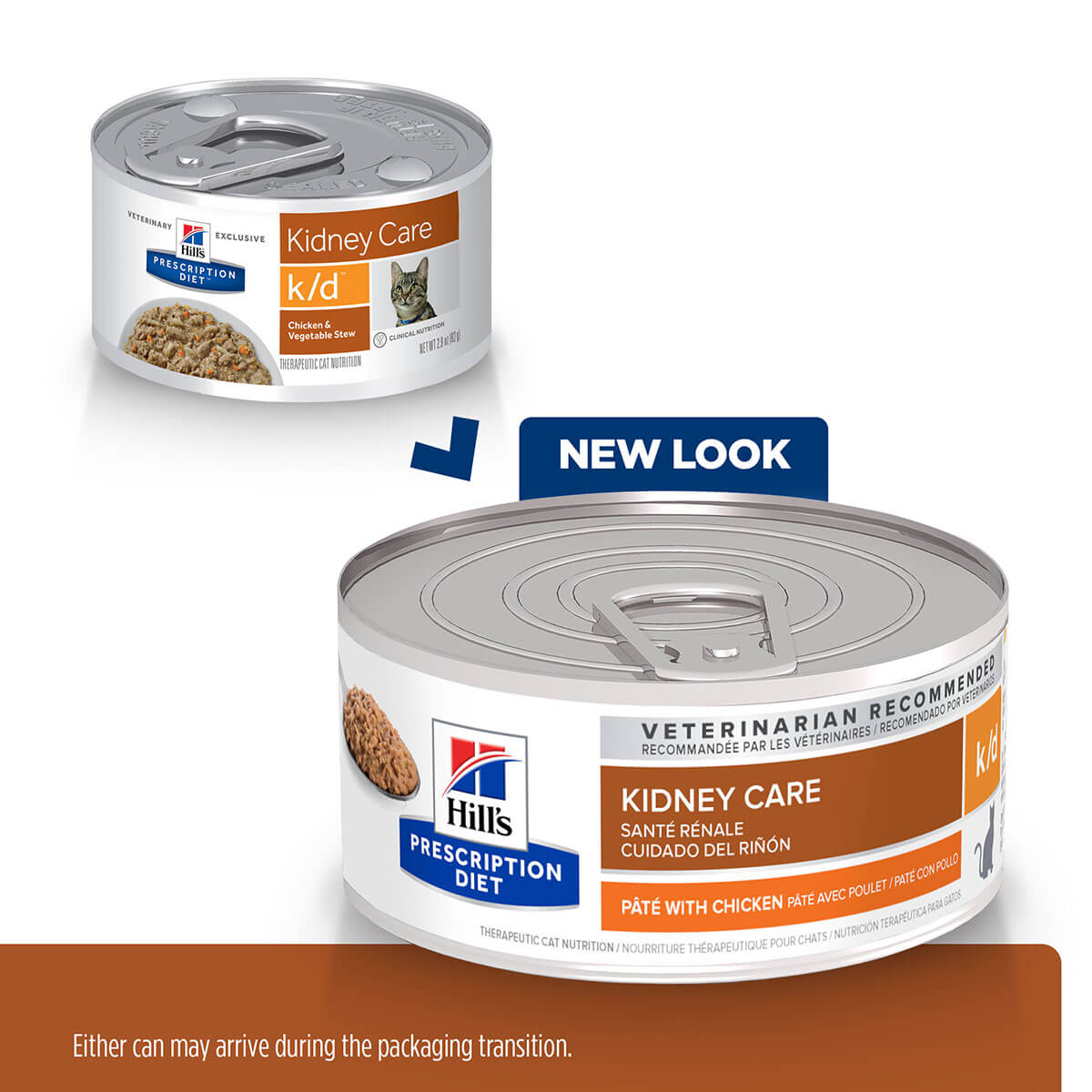 Hill's Prescription Diet K/D Kidney Care Pate With Chicken Wet Cat Food 156g