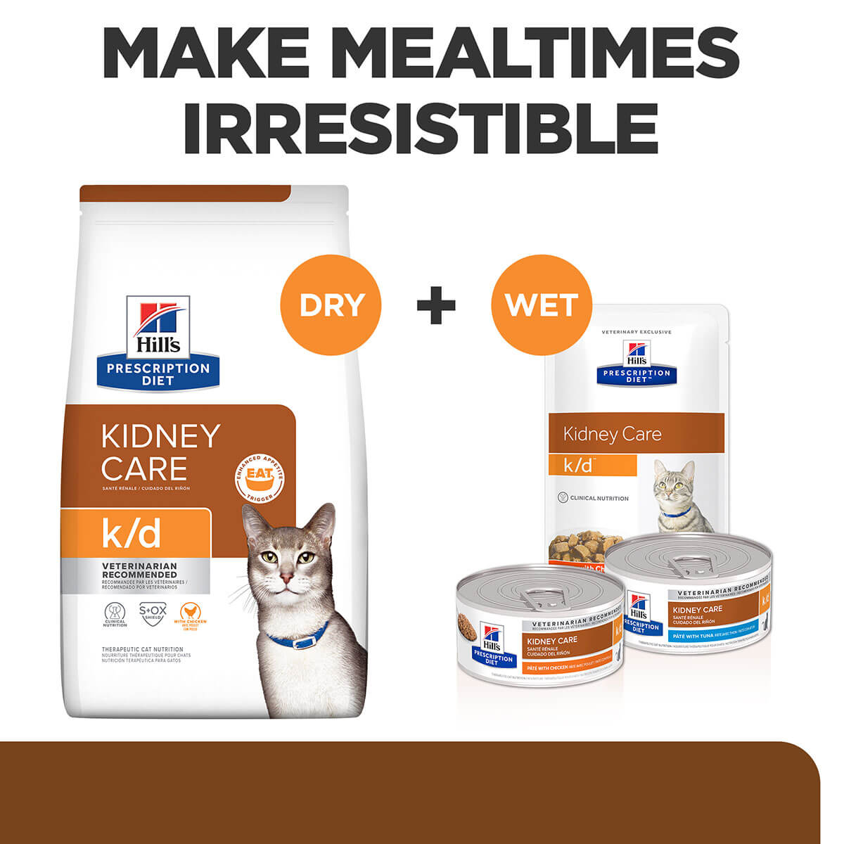 Hill's Prescription Diet K/D Kidney Care Pate With Chicken Wet Cat Food 156g