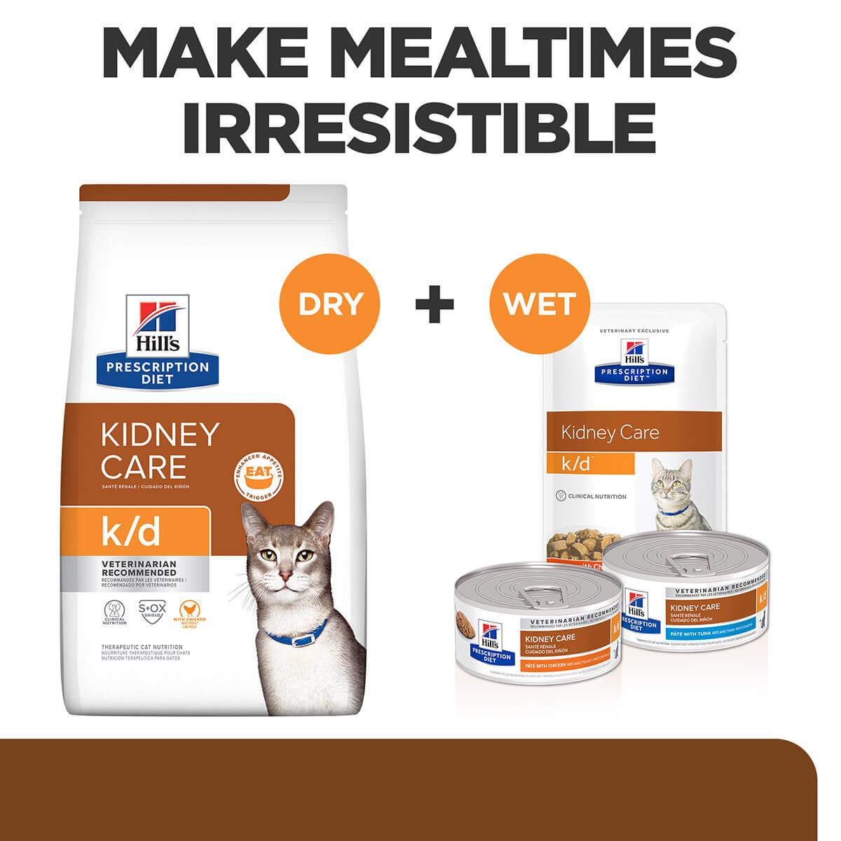Hill's Prescription Diet K/D Kidney Care Chicken & Vegetable Stew Wet Cat Food