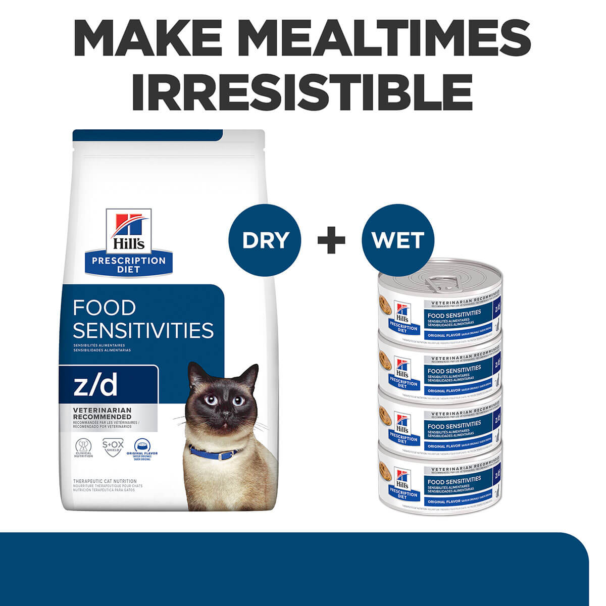 Hill's Prescription Diet Z/D Skin/Food Sensitivities Wet Cat Food 156g