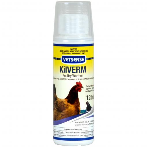 Vetsense Kilverm Poultry Wormer 125ml