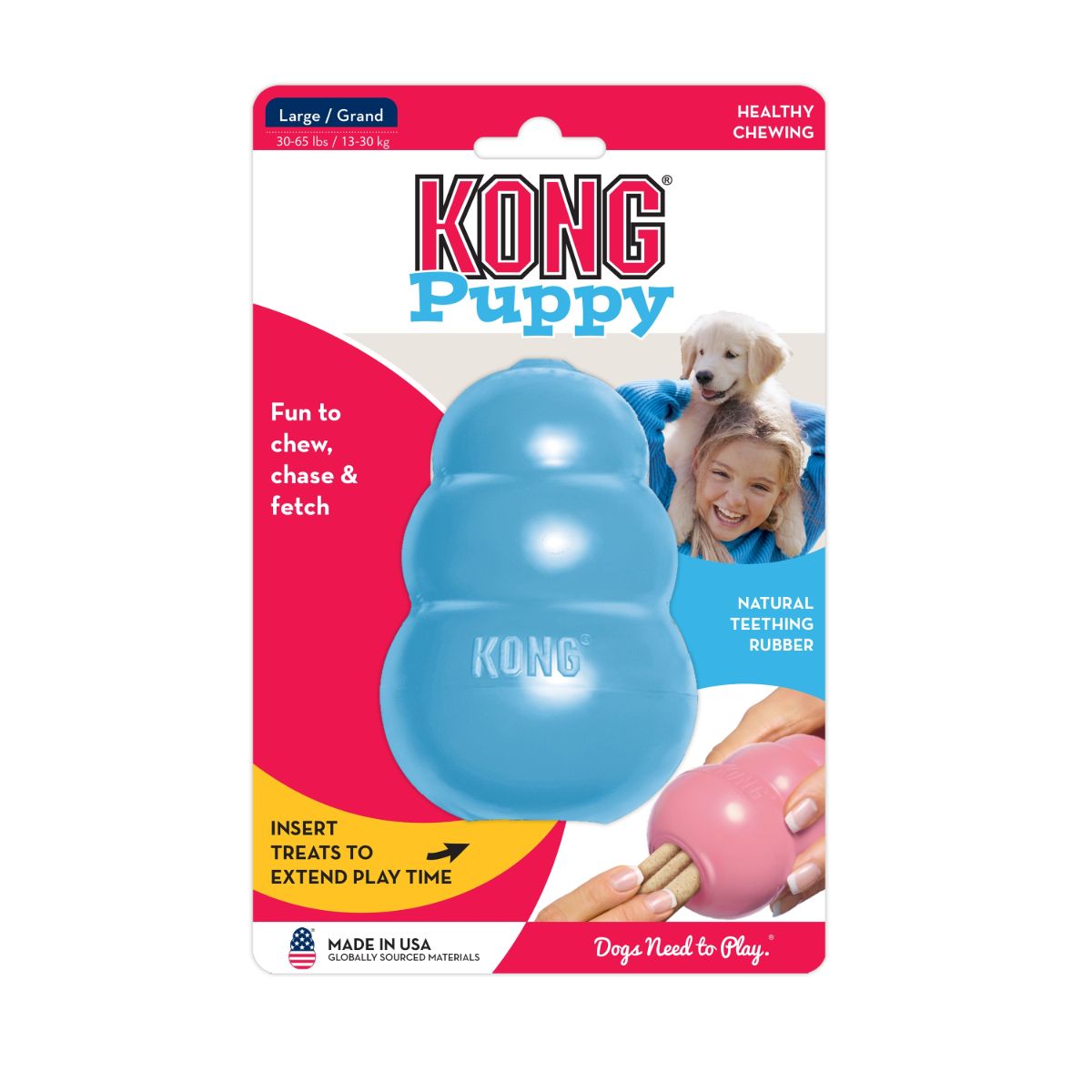 KONG Classic Puppy Treat Dispensing Dog Toy