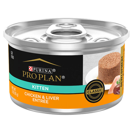 Pro Plan Focus Kitten Chicken & Liver Entree Classic Wet Cat Food