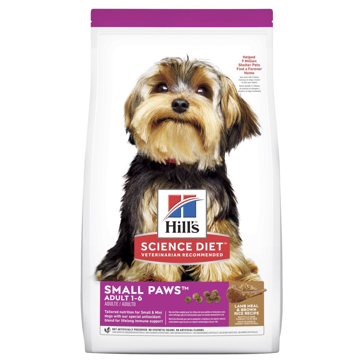 Hill's Science Diet Small Paws Adult Lamb & Rice Dry Dog Food