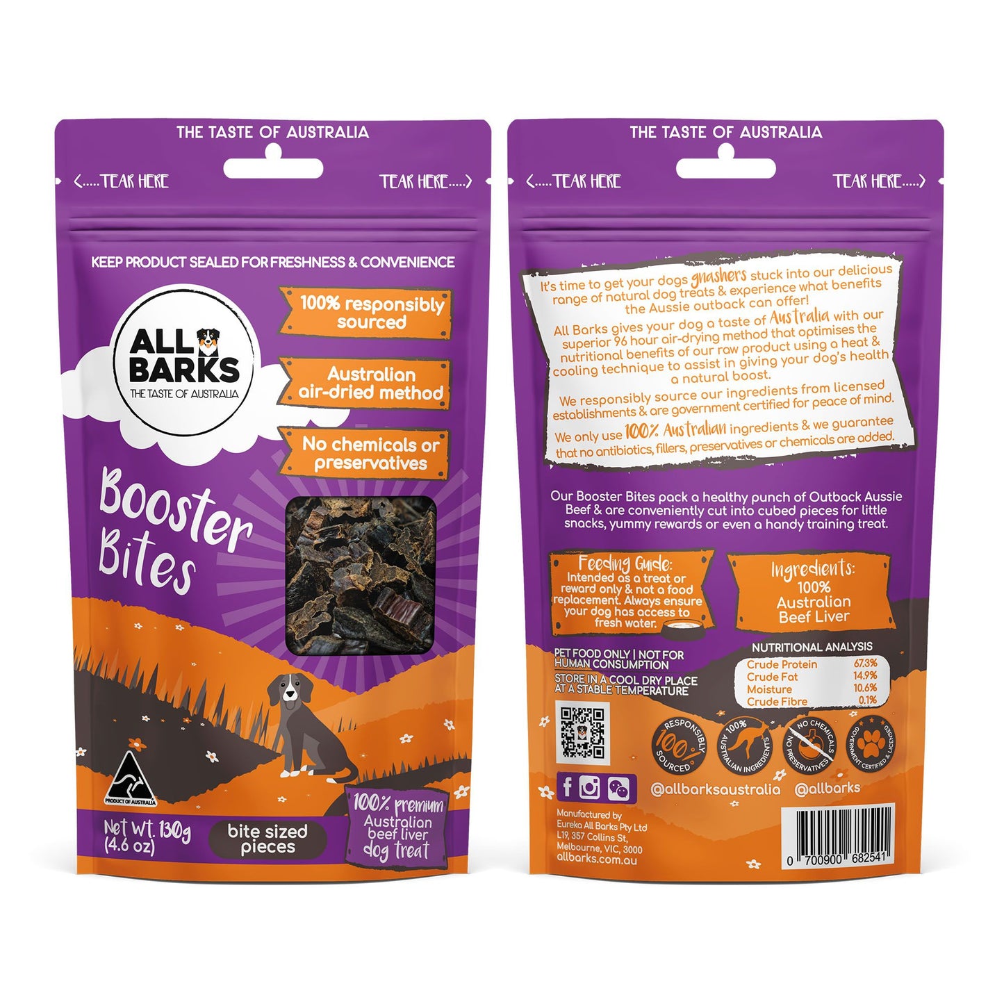 All Barks Beef Booster Bites Dog Treats