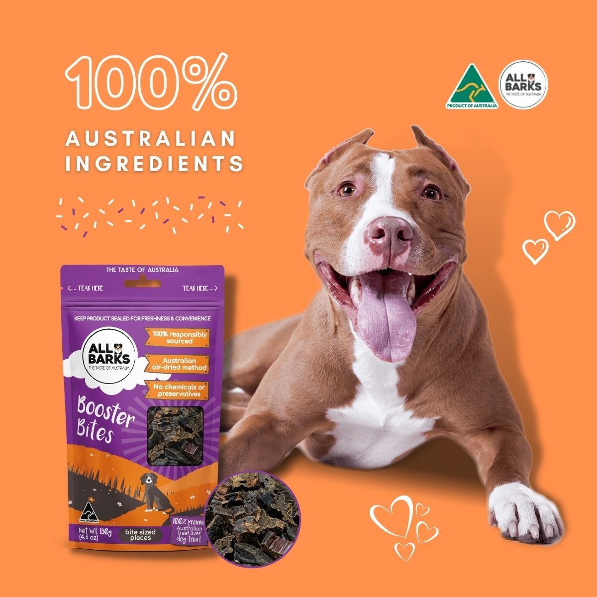 All Barks Beef Booster Bites Dog Treats