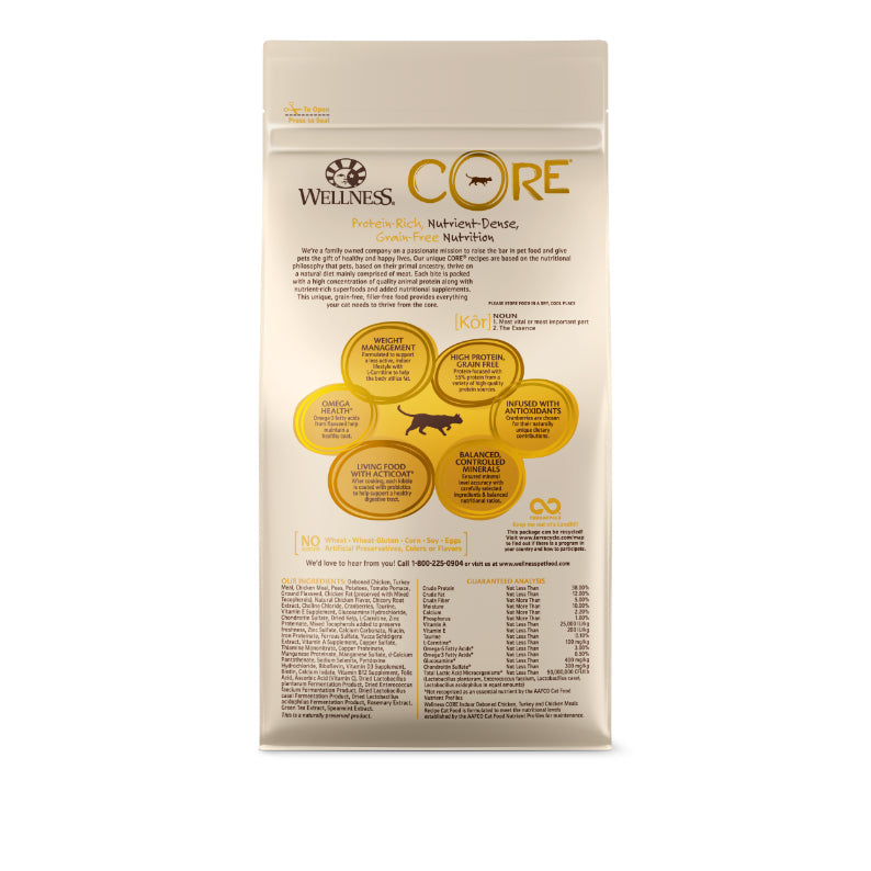 Wellness Core Grain Free Indoor Adult Chicken Dry Cat Food