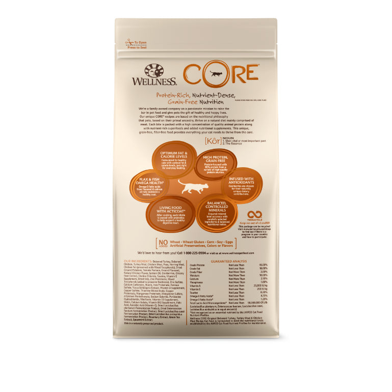 Wellness Core Grain Free Original Formula Dry Cat Food