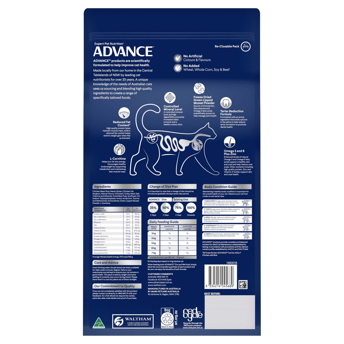 Advance Light Chicken Dry Cat Food (100000004141) [default_color]