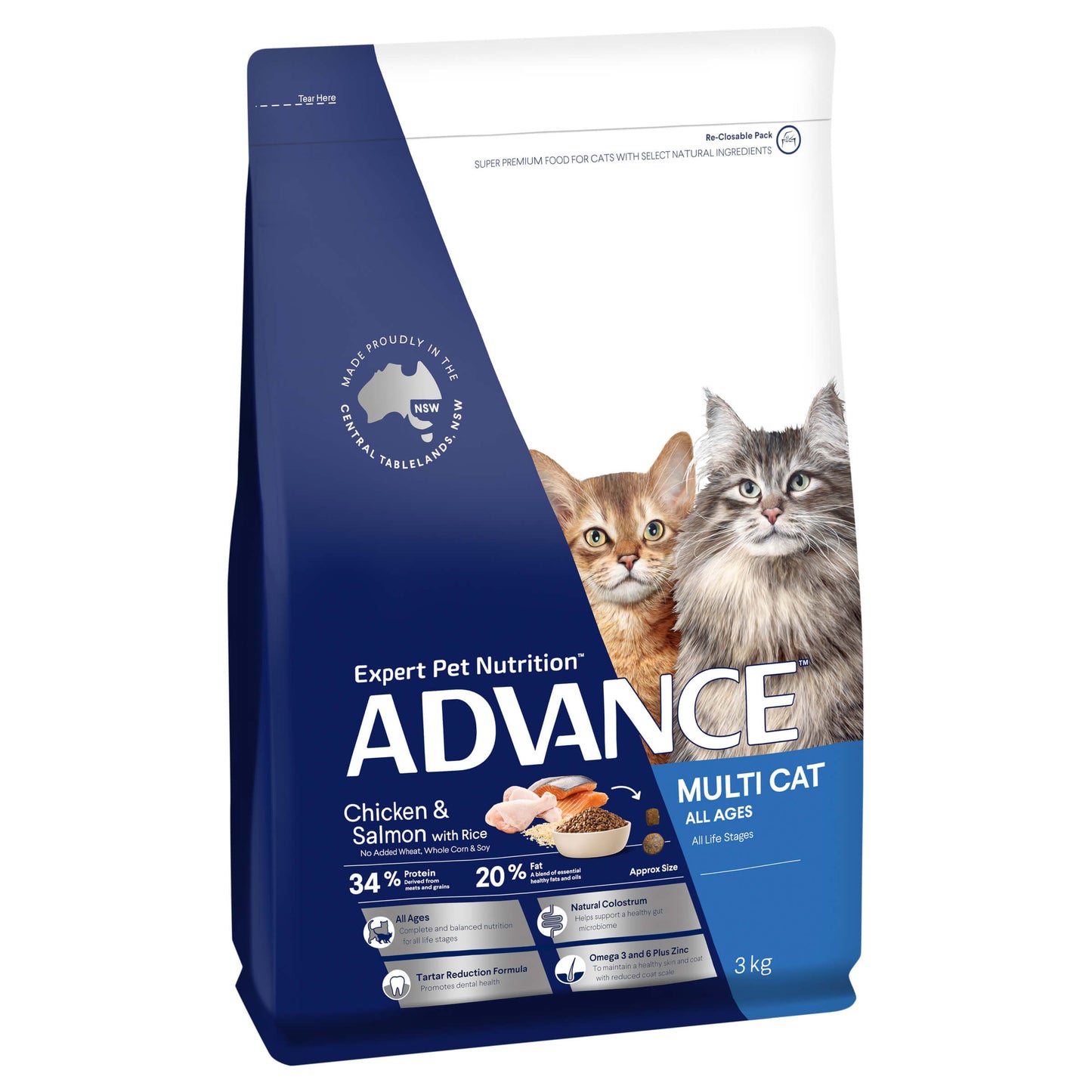 Advance Multi Cat Adult Chicken & Salmon Dry Cat Food (100000004142) [default_color]