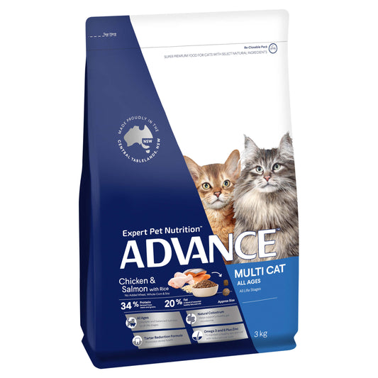Advance Multi Cat Adult Chicken & Salmon Dry Cat Food (100000004142) [default_color]