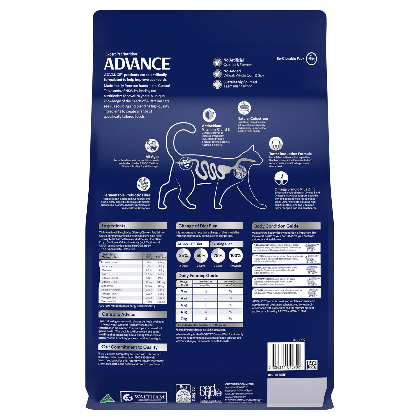 Advance Multi Cat Adult Chicken & Salmon Dry Cat Food (100000004142) [default_color]