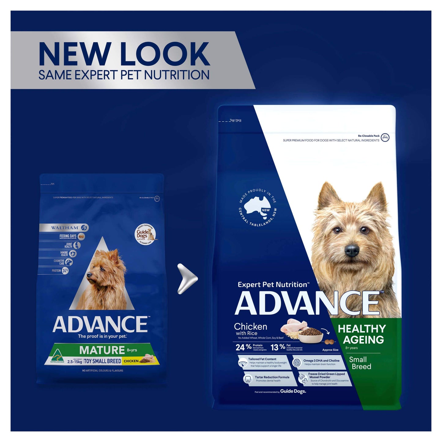 Advance Mature Toy & Small Breed Chicken & Turkey Dry Dog Food