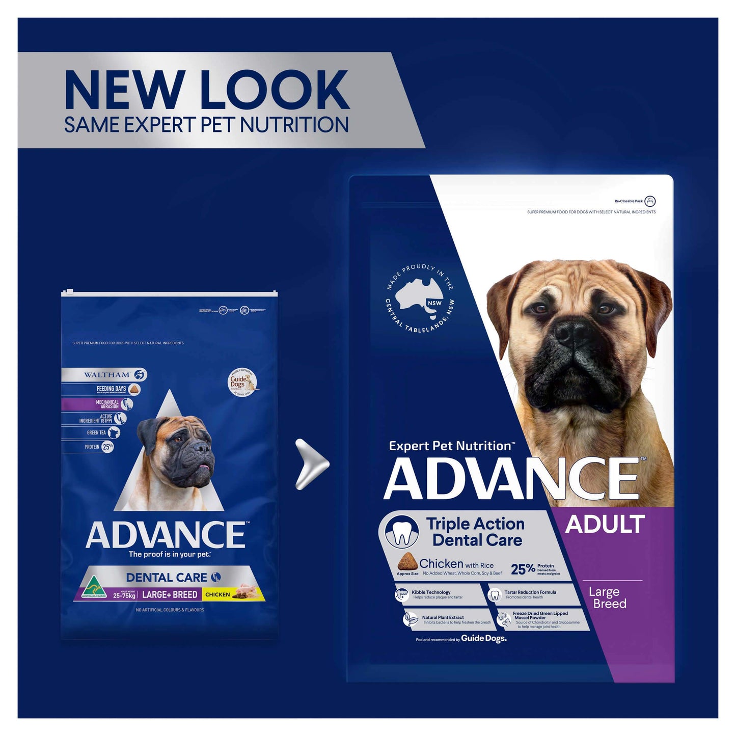Advance Large Breed Triple Action Dental Care Chicken Dry Dog Food