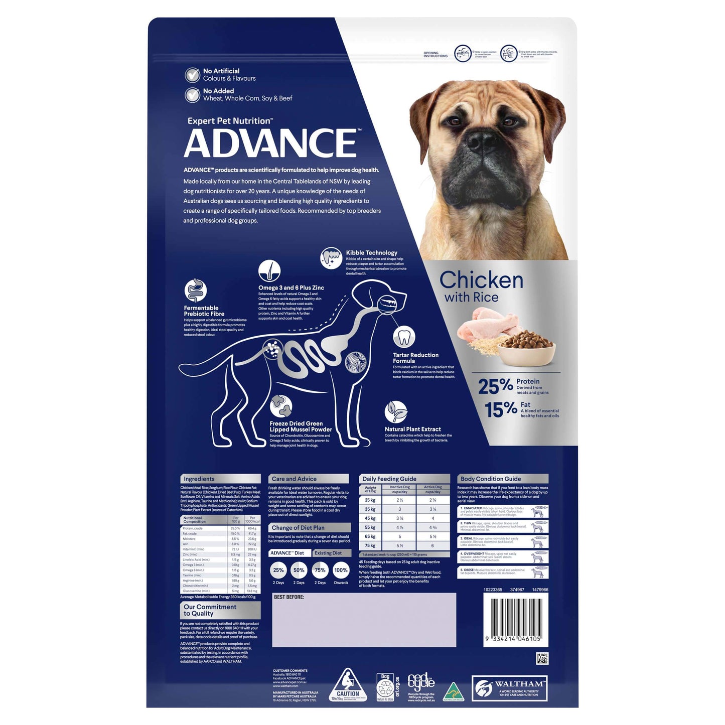 Advance Large Breed Triple Action Dental Care Chicken Dry Dog Food