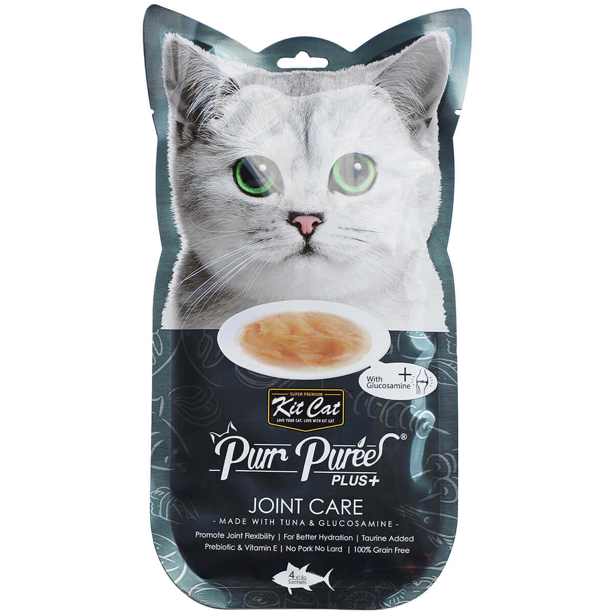Purr Puree Plus+ Tuna & Glucosamine Joint Care Cat Treats 60g