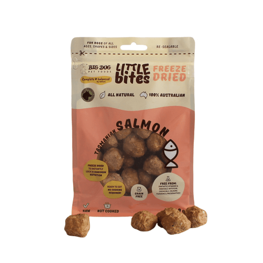 Big Dog Tasmanian Salmon Little Bites Freeze Dried Dog Treats