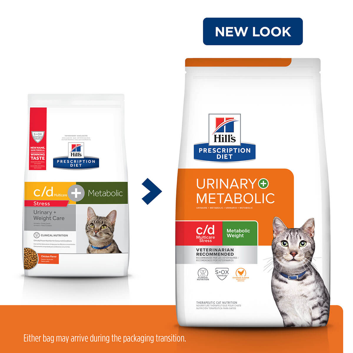 Hill's Prescription Diet c/d Multicare Stress Urinary Care Plus Metabolic Weight Dry Cat Food