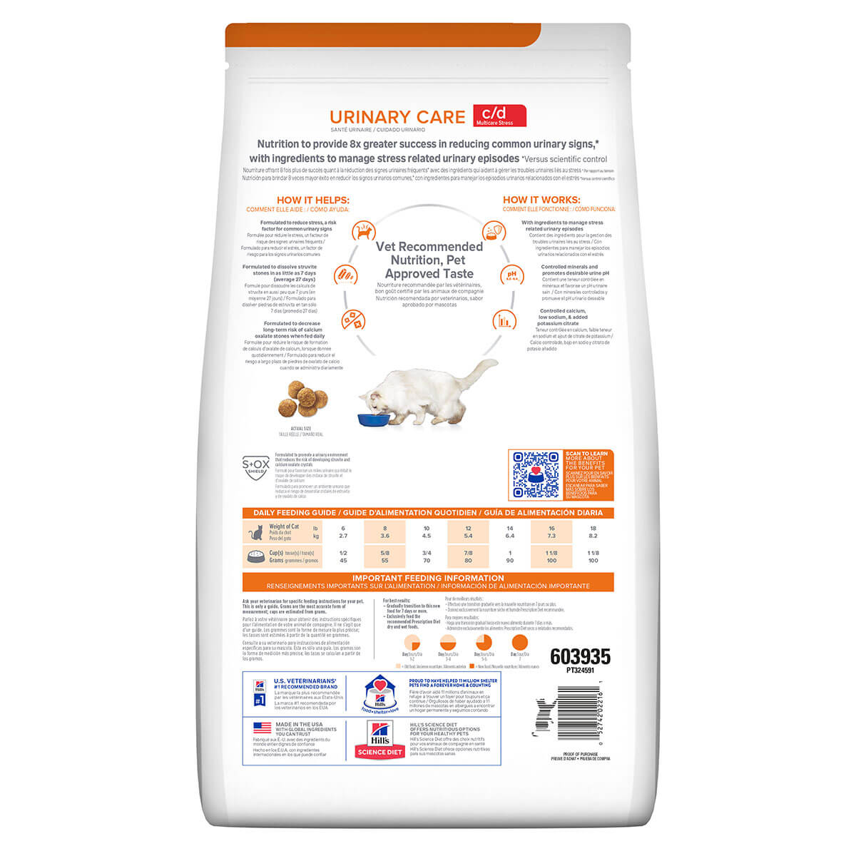 Hill's Prescription Diet C/D Multicare Stress Urinary Care Dry Cat Food