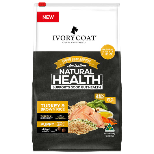 Ivory Coat Large Breed Puppy Turkey & Brown Rice Dry Dog Food