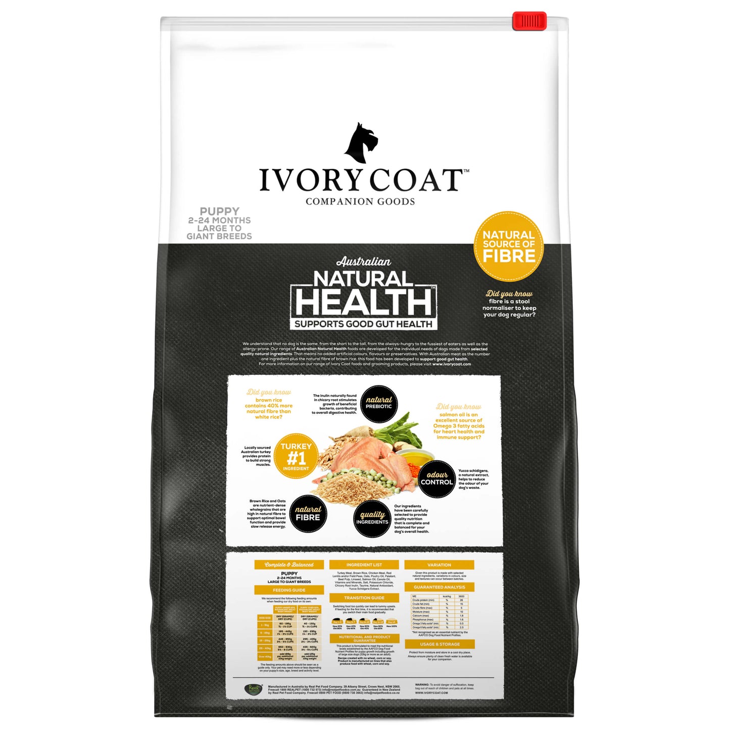 Ivory Coat Large Breed Puppy Turkey & Brown Rice Dry Dog Food