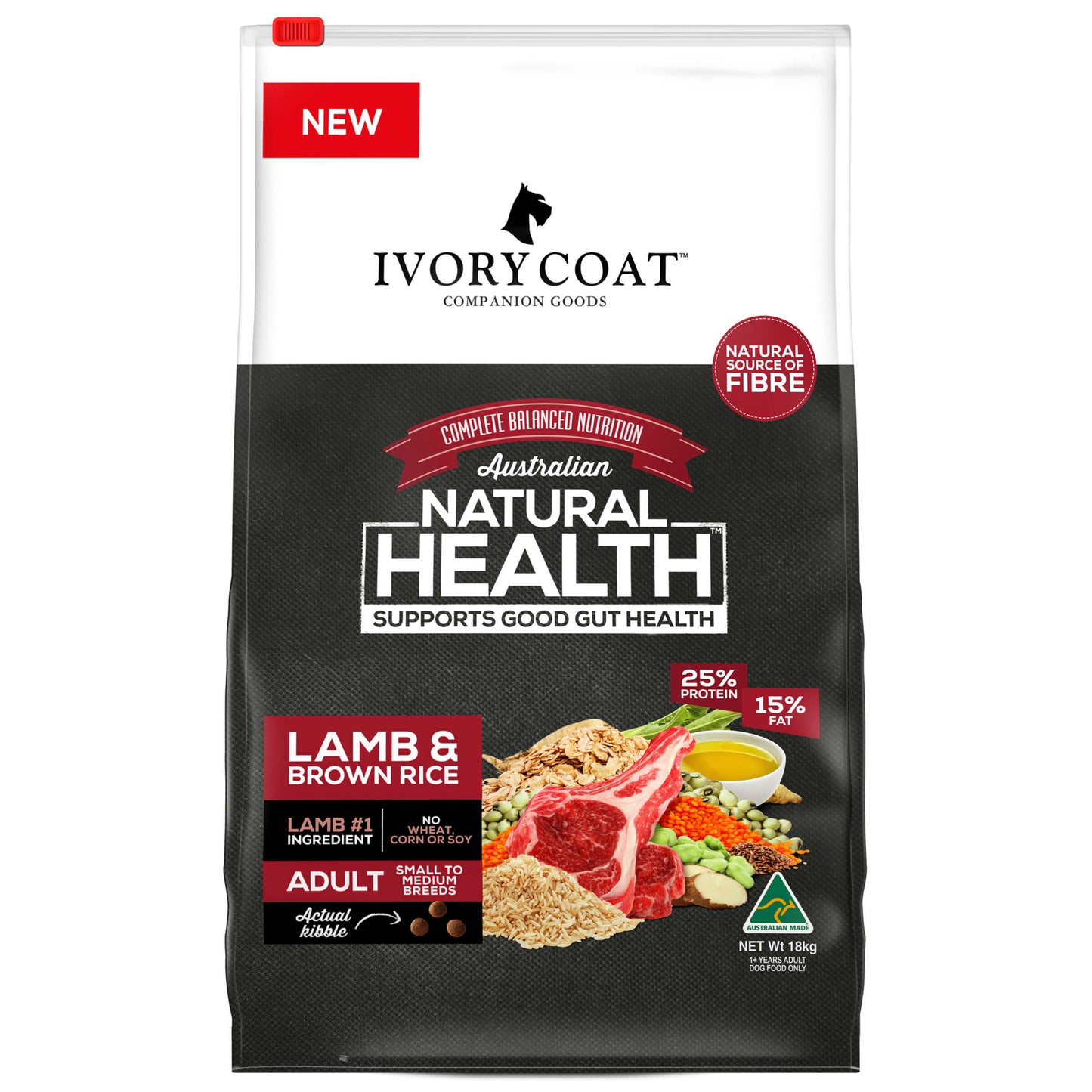 Ivory Coat Adult Lamb & Brown Rice Dry Dog Food