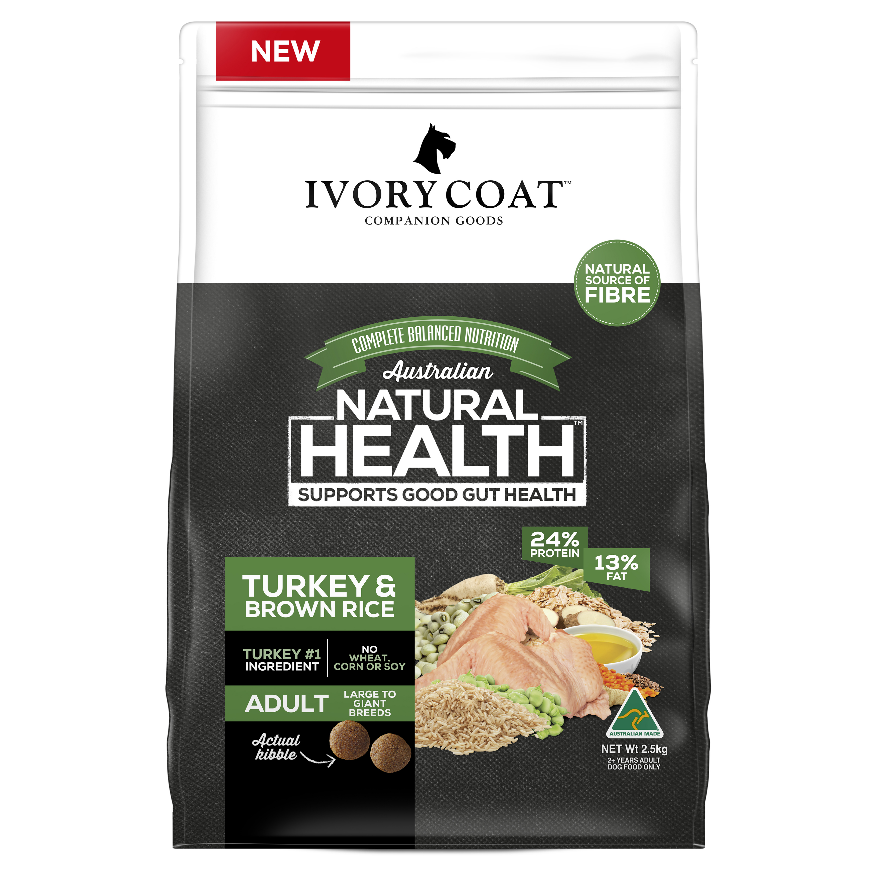 Ivory Coat Large Breed Adult Turkey & Brown Rice Dry Dog Food (100000014500) [default_color]