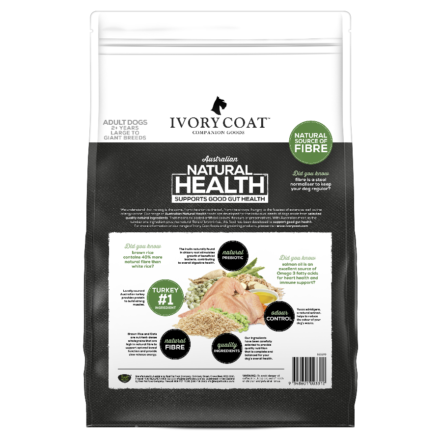 Ivory Coat Large Breed Adult Turkey & Brown Rice Dry Dog Food (100000014500) [default_color]