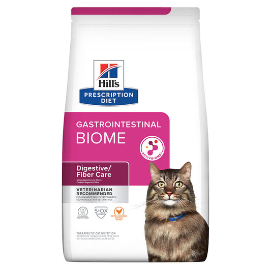 Hill's Prescription Diet Gastrointestinal Biome Stress Digestive/Fibre Care Dry Cat Food 1.8kg