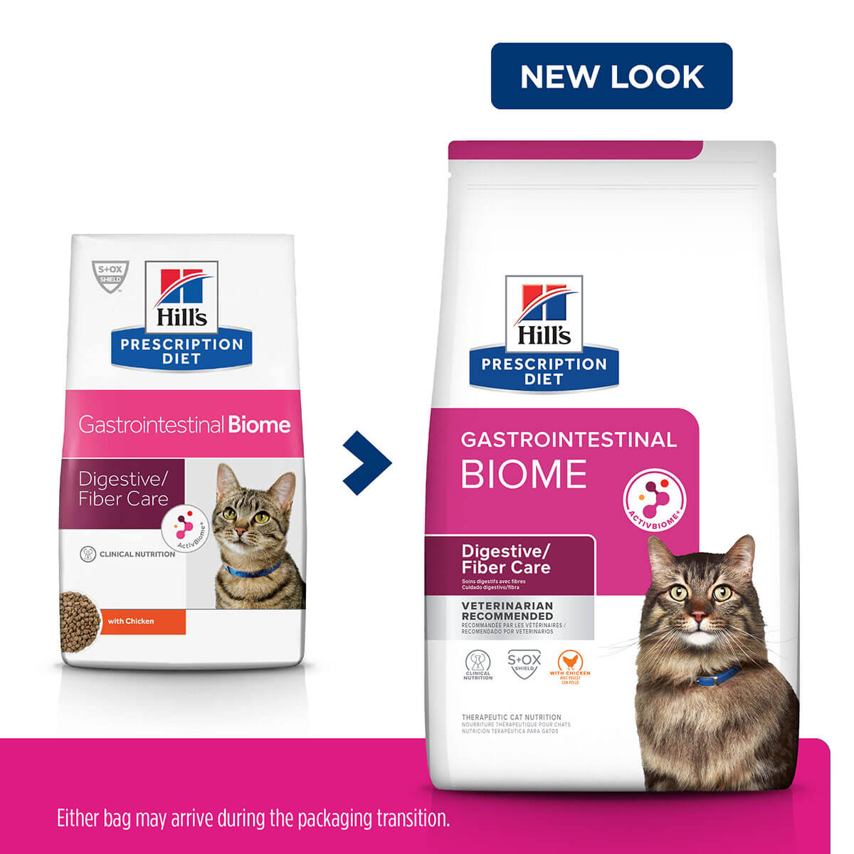 Hill's Prescription Diet Gastrointestinal Biome Stress Digestive/Fibre Care Dry Cat Food 1.8kg