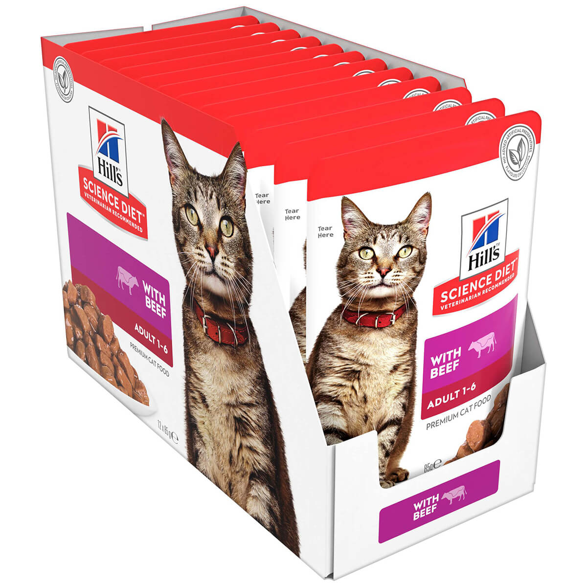 Hill's Science Diet Adult Beef Wet Cat Food 85g