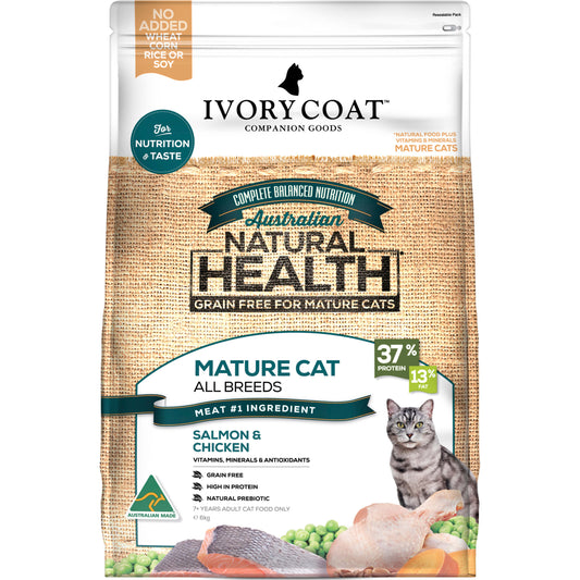Ivory Coat Grain Free Mature Ocean Fish & Chicken Dry Cat Food