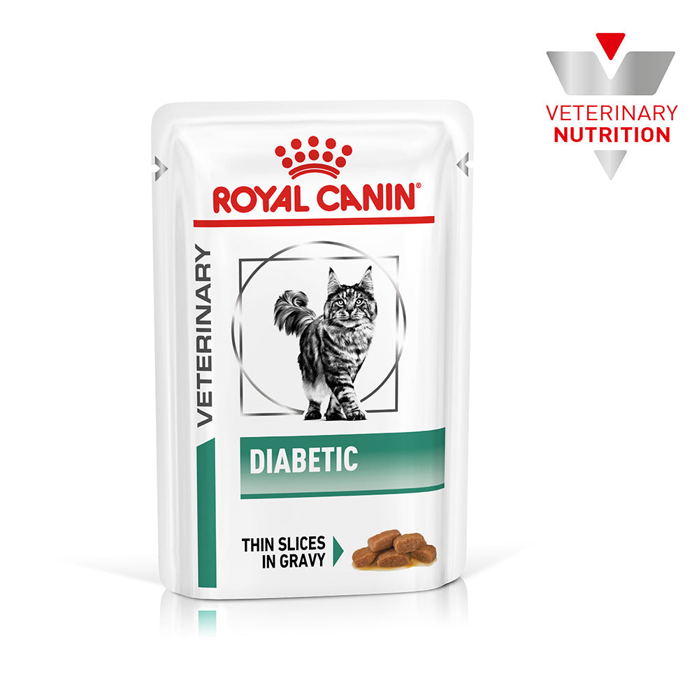 Royal Canin Veterinary Diabetic Adult Wet Cat Food Pouches