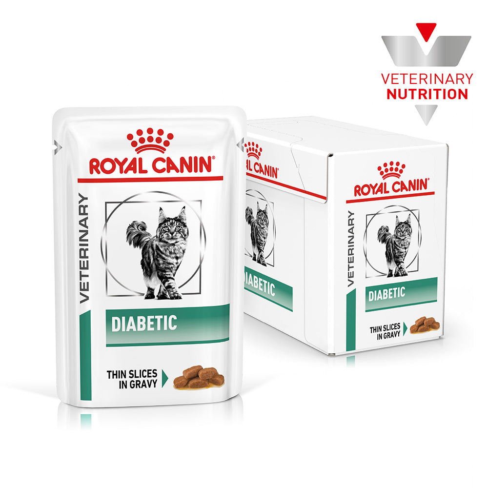 Royal Canin Veterinary Diabetic Adult Wet Cat Food Pouches