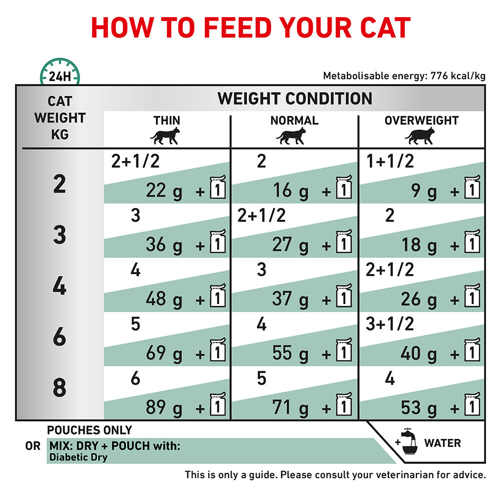 Royal Canin Veterinary Diabetic Adult Wet Cat Food Pouches