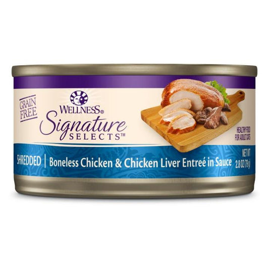 Wellness Core Signature Selects Shredded Chicken With Chicken Liver Entree in Sauce Wet Cat Food