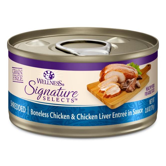 Wellness Core Signature Selects Shredded Chicken With Chicken Liver Entree in Sauce Wet Cat Food
