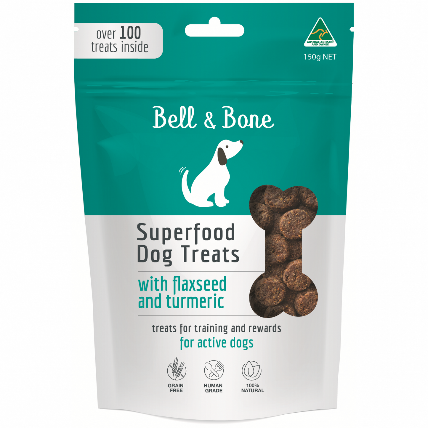 Bell & Bone Flaxseed & Turmeric Superfood Dog Treats