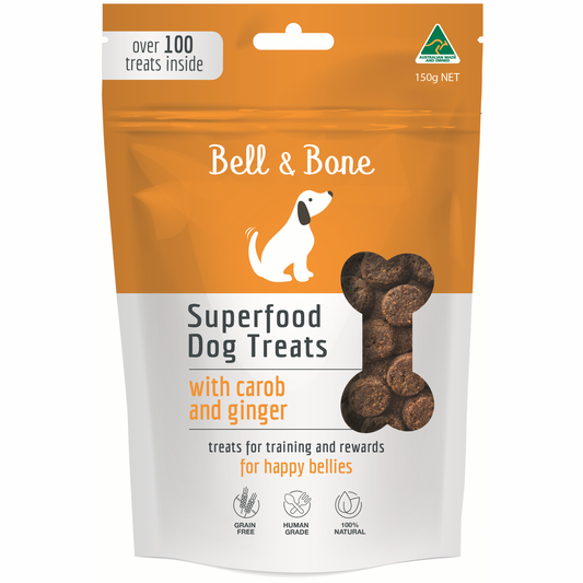 Bell & Bone Carob & Ginger Superfood Dog Treats