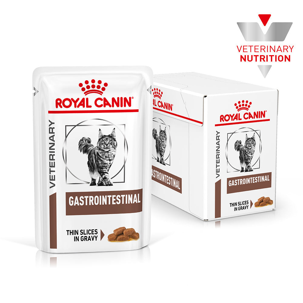 ROYAL CANIN VETERINARY DIET Gastrointestinal Adult Wet Cat Food Pouches