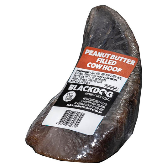 Blackdog Peanut Butter Filled Cow Hoof Dog Treat
