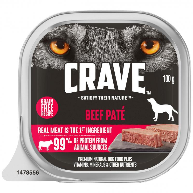 Crave Adult Beef Pate Wet Dog Food