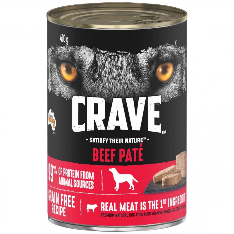 Crave Adult Beef Pate Wet Dog Food