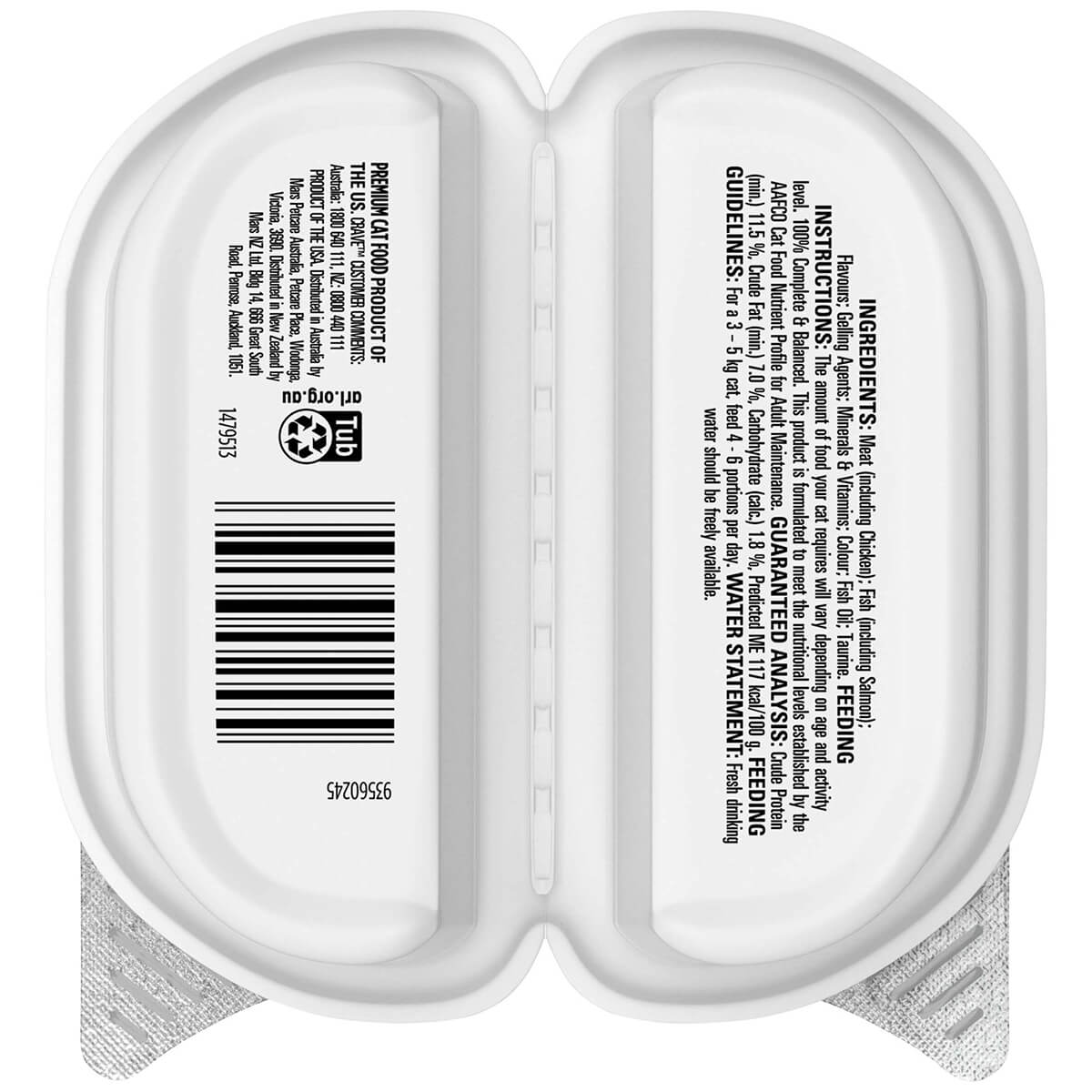 Crave Perfect Portions Turkey Pate Wet Cat Food